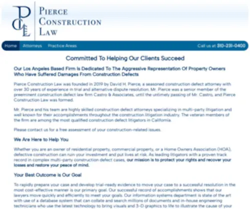 Defectlaw.com(Construction Trial Lawyers) Screenshot