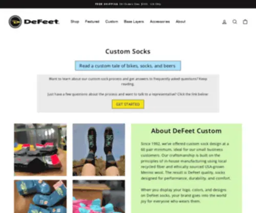 Defeetcustom.com(DeFeet Custom) Screenshot