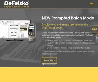 Defelsko.com(Handheld coating thickness and inspection instruments) Screenshot