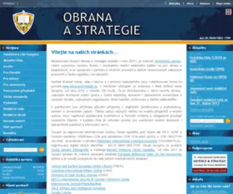 Defenceandstrategy.eu(Web of Science) Screenshot