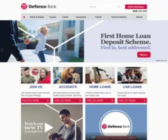 Defencebank.com.au(Defence Bank) Screenshot