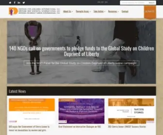 Defenceforchildren.org(Defence for Children International) Screenshot