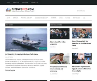 Defenceinfo.com(Indian Defence News & Views Portal) Screenshot