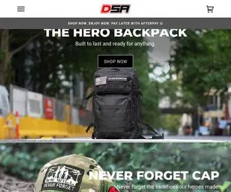 Defencesportingapparel.com(Defence Sporting Apparel "DSA") Screenshot