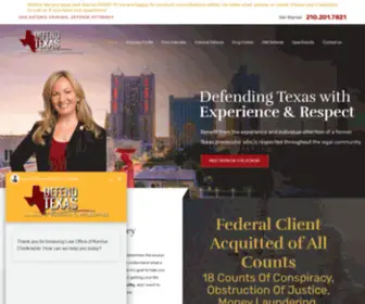 Defend-Texas.com(San Antonio Criminal Defense Lawyer) Screenshot