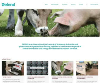 Defend2020.eu(African Swine Fever & Lumpy Skin Disease Consortium) Screenshot