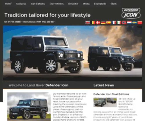 Defendericon.com(Land Rover Defender Icon) Screenshot