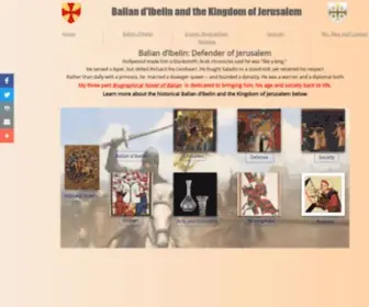 Defenderofjerusalem.com(Balian d'Ibelin and the Kingdom of Jerusalem) Screenshot