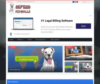 Defendpitbulls.com(Defend Pit Bulls) Screenshot