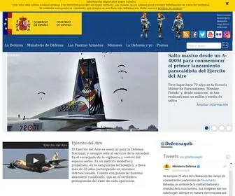 Defensa.gob.es(Página principal) Screenshot