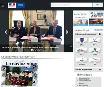 Defense.gouv.fr(Ministère) Screenshot