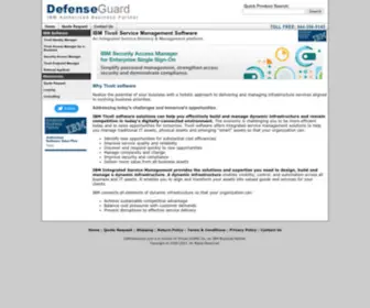 Defenseguard.com(IBM Tivoli Service Management Software) Screenshot