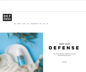 Defensehandsanitizer.com(Defense Hand Sanitizer) Screenshot