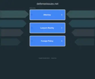 Defenseissues.net(Defenseissues) Screenshot