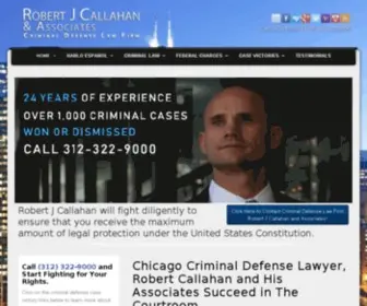 Defenselawyersite.com(Robert J Callahan) Screenshot