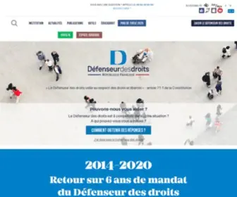 Defenseurdesdroits.fr(Le Défenseur des droits veille au respect des droits et libertés) Screenshot