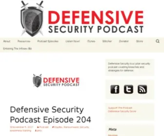 Defensivesecurity.org(Defensive Security Podcast) Screenshot