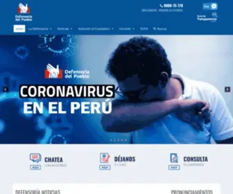 Defensoria.gob.pe(Defensoria del Pueblo Peru) Screenshot
