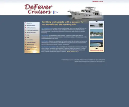 Defevercruisers.com(The DeFever Cruisers) Screenshot