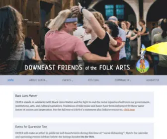 Deffa.org(Downeast Friends of the Folk Arts) Screenshot