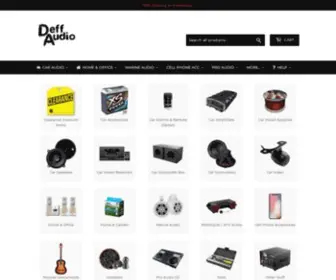 Deffaudio.com(Deff Audio.com Car Amplfiiers Subwoofers Stereos and much much more) Screenshot