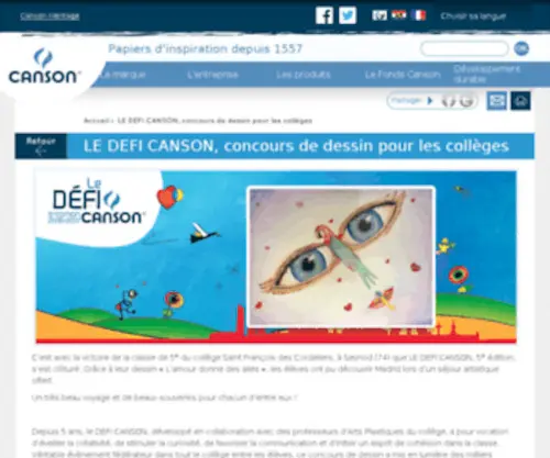 Defi-Canson.fr(Choisir Sage) Screenshot