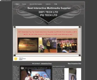 Defi-Tech.com(DefiLabs interactive floor pojection) Screenshot