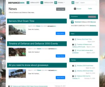 Defiancedata.com(Defiance Data) Screenshot