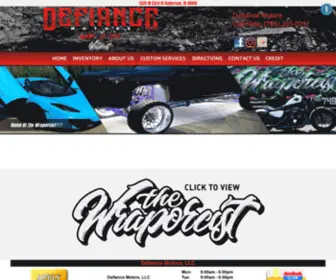 Defiancemotors.com(Defiance Motors) Screenshot
