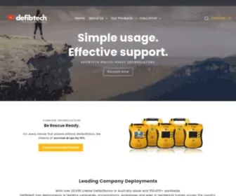 Defibtech.com.au(Defibtech Australia) Screenshot