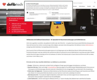 Defibtech.de(Defibrillator Defibtech Lifeline AED) Screenshot