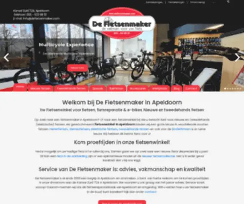 Defietsenmaker.com(Fietsenmaker en fietsenwinkel) Screenshot