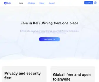 Defihub.info(DeFi Hub Finance) Screenshot