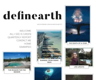 Definearth.com(We're talking about the environmental issues nobody) Screenshot