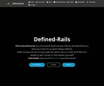 Defined-Rails.com(Defined-Rails | Home) Screenshot