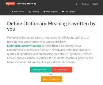 Definedictionarymeaning.com(Tech Advisory and Consulting Services) Screenshot