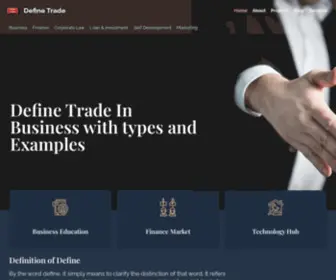 Definetrade.com(Define trade) Screenshot