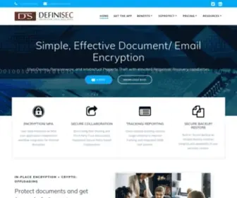 Definisec.io(Simple and Effective User Data Protection) Screenshot