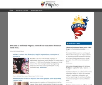 Definitelyfilipino.com(Philippine news and balita) Screenshot
