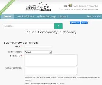 Definition-OF.com(Community Dictionary) Screenshot