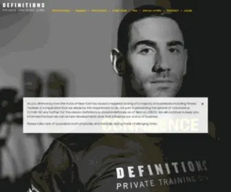 Definitions.com(Definitions Private Training Gyms) Screenshot