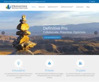 Definitiveinc.com(Definitive Business Solutions) Screenshot
