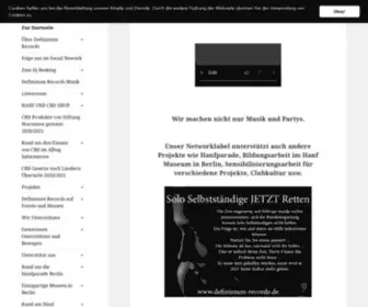 Definizium-Records.de(Webseite von Definizium Records) Screenshot