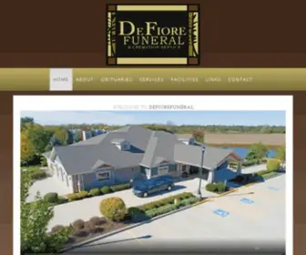 Defiorefuneral.com(Funeral Services) Screenshot