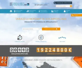 Defiscalisezmoi.com(Simulation impôt) Screenshot