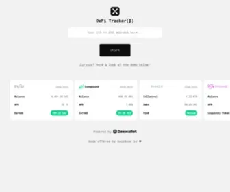 Defitracker.io(DexWallet DeFi Tracker) Screenshot