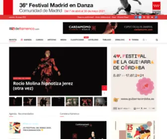 Deflamenco.com(Revista de actualidad del Flamenco) Screenshot
