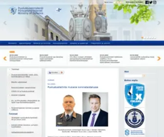 Defmin.fi(EtusivuPuolustusministeriö) Screenshot