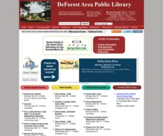 Deforestlibrary.org(DeForest Area Public Library) Screenshot