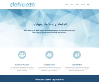 Defreeze.net(Web Design) Screenshot